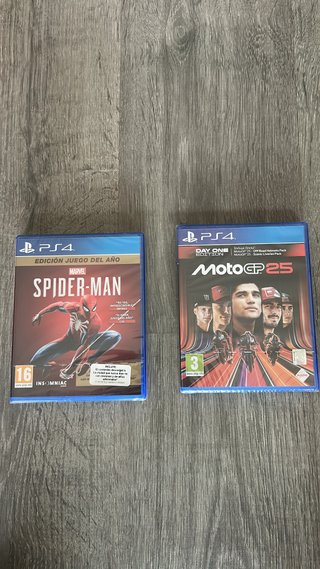 2 Juegos PS4: Marvel Spider-Man y MotoGP 25