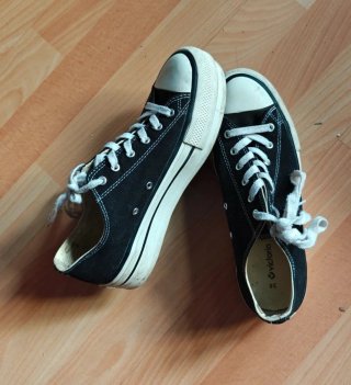 Zapatillas estilo converse negras Talla 38