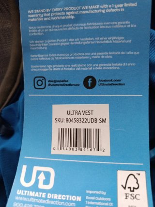 Mochila Ultimate Direction Ultra Vest S/M