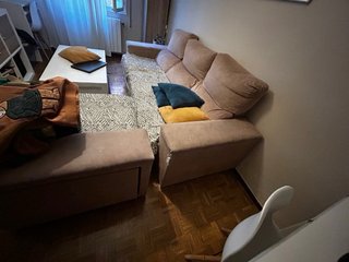 Sofá Chaise Longue Beige