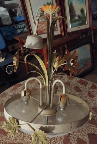 Lámpara de Techo Floral Vintage