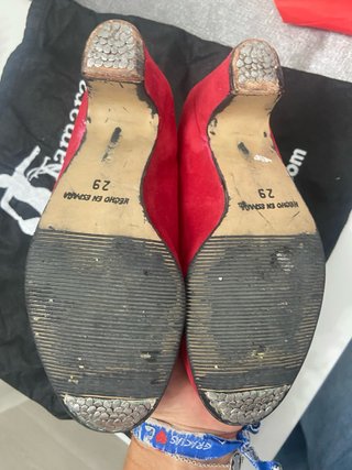 Zapatos de Flamenca Rojos profesional