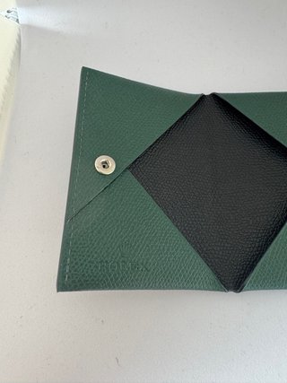 Tarjetero Rolex Verde y Negro