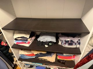 Estante armario PAX Ikea negro-marrón