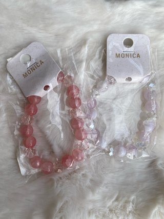 Pulseras de cuentas de cristal