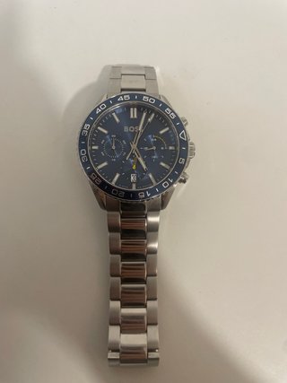 Reloj Hugo Boss Cronógrafo Azul y Plateado