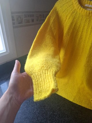 Jersey amarillo invierno talla S