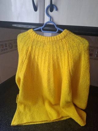 Jersey amarillo invierno talla S