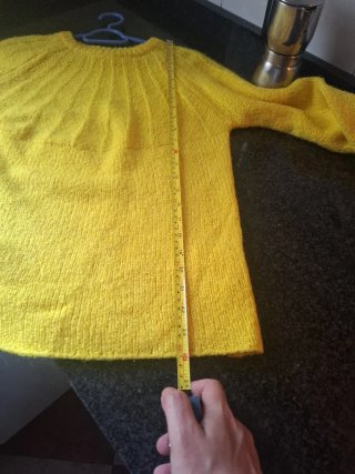 Jersey amarillo invierno talla S