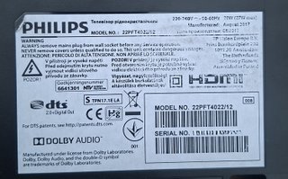 Fonte de Alimentação Philips 715G7735-P01-003-002S
