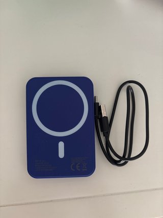 Cargador Portátil Azul magnetico