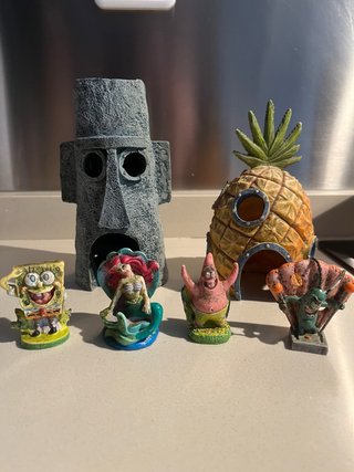 Set 6 Figuras Decoración Acuario