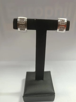 Pendientes de Oro amarillo y blanco con Piedras
