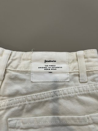 Pantalón corto tejano blanco
