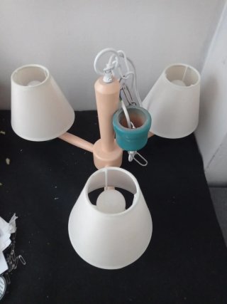 Lámpara de techo con tres focos