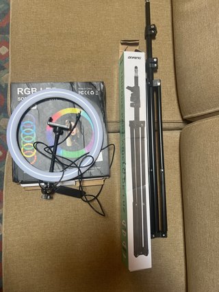 Aro de luz LED RGB con trípode Onfeng