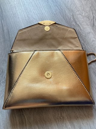 Bolso de fiesta Parfois dorado