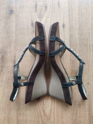 Sandalias Geox Marrón/Dorado Talla 38
