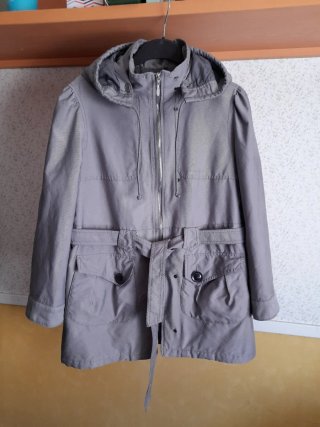 Gabardina Cortefiel Talla XL Gris