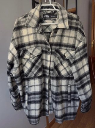 Sobrecamisa de cuadros Zara