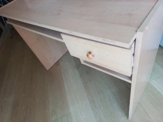 Escritorio madera 100x50cm con cajón