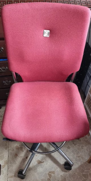 Taburete Oficina Alto BIPLAX E-Plus Rojo
