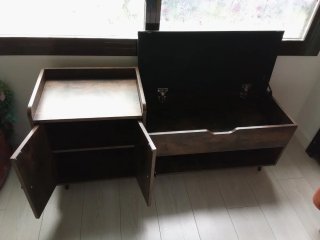 Mueble zapatero con banco