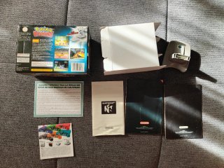 Caja y Transfer Pak Pokémon Stadium N64