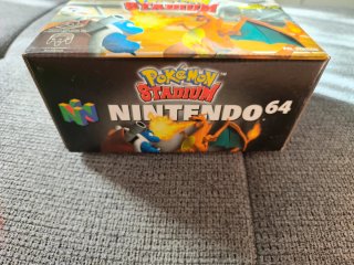 Caja y Transfer Pak Pokémon Stadium N64