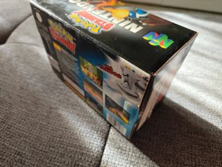 Caja y Transfer Pak Pokémon Stadium N64