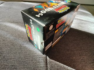 Caja y Transfer Pak Pokémon Stadium N64