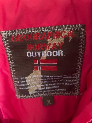 Anorak Geographical Norway Rojo