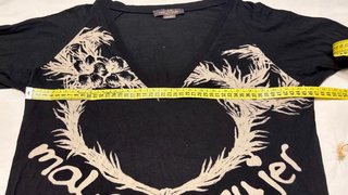 Jersey negro Mala Mujer estampado