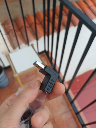 NUEVOS,4 ADAPTADORES 90 GRADOS MACHO A HEMBRA USB