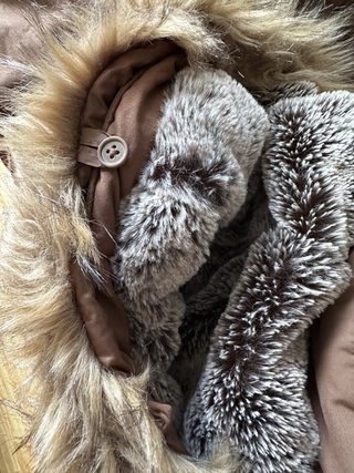 Parka Hollister Marrón Talla L