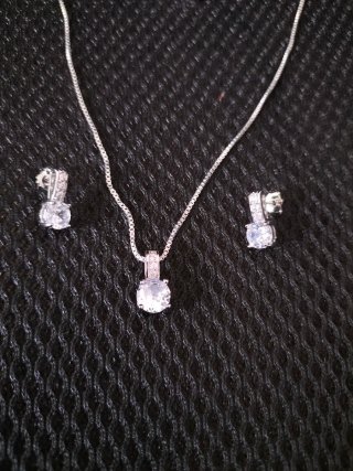 Set gioielli argento 925 zircone