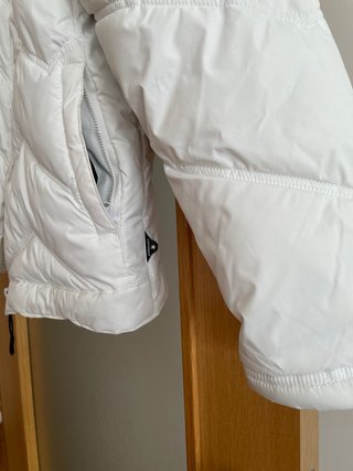 Plumas Chaqueta Converse Blanca múltiples bolsillo