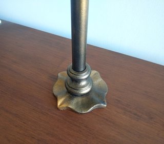 Candelabro in ferro battuto nero e oro