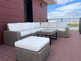 Conjunto Sofá Exterior Ratán Sintético IKEA