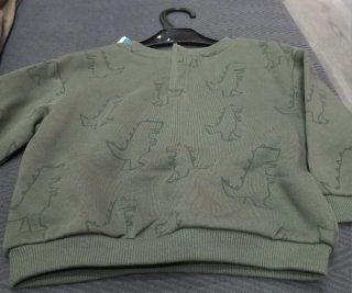 Sudadera de Bebé Verde con Dinosaurios