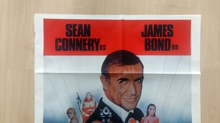 Cartel Original 007 Nunca Digas Nunca Jamás