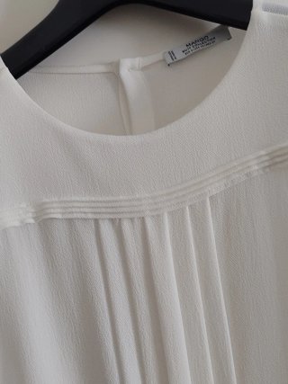 Blusa fluida Mango blanca