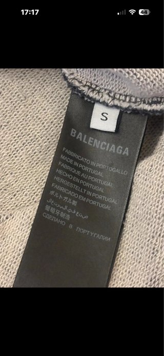 Felpa Balenciaga Ripped Pocket Tape