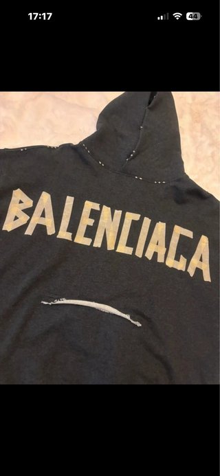 Felpa Balenciaga Ripped Pocket Tape