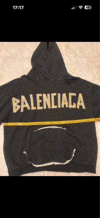 Felpa Balenciaga Ripped Pocket Tape