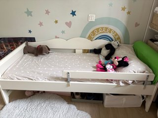Cama infantil IKEA Montessori 76×165 cm + colchón