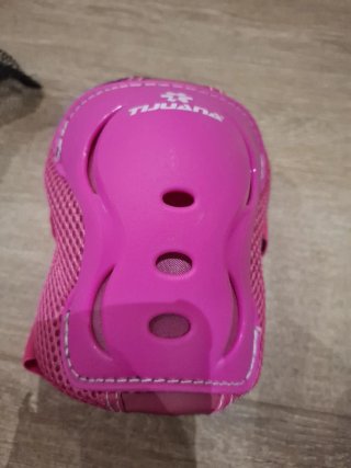 Set de Protecciones Deportivas Rosa + Casco OXELO