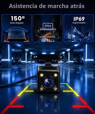 nueva Dashcam Coche 5 Canales 1080P