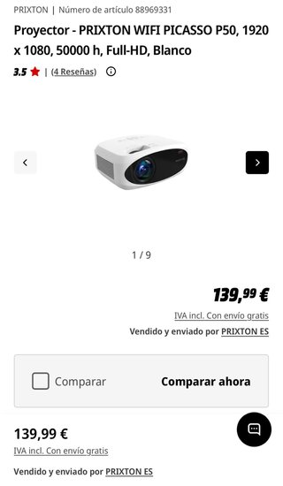 Proyector Full HD Prixton Picasso P50