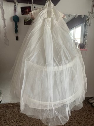 Cancán para traje de comunión blanco